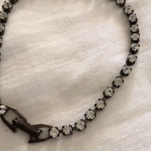 4 Vintage  beaded rhinestone bracelets